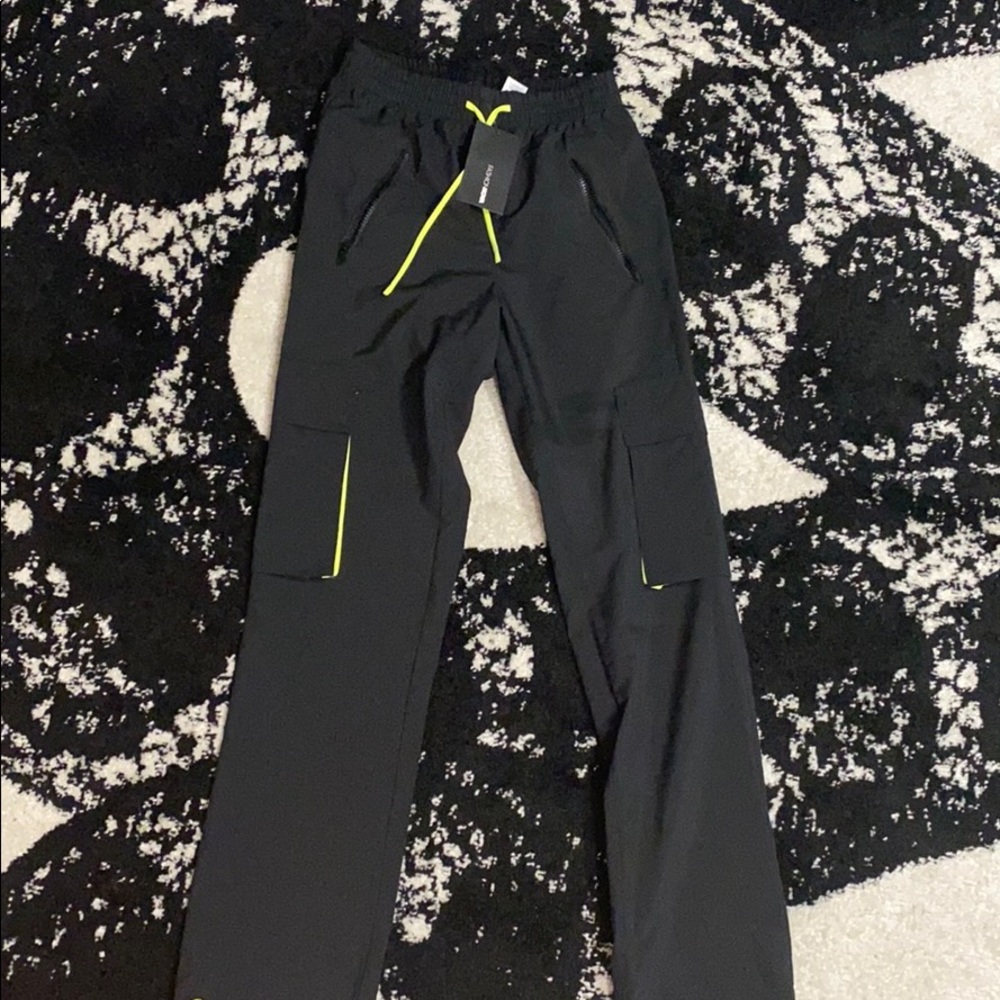 Fashion Nova Black track pants